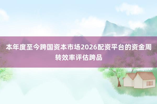 本年度至今跨国资本市场2026配资平台的资金周转效率评估跨品
